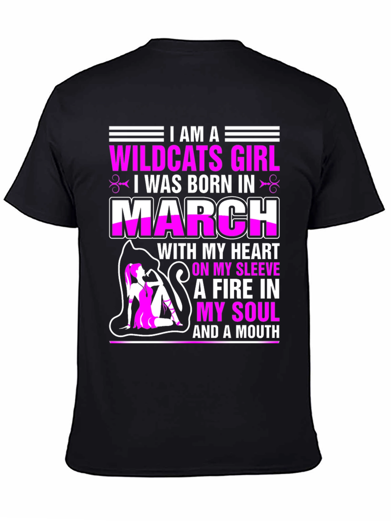 Camiseta Wildcats Girl nacida en marzo