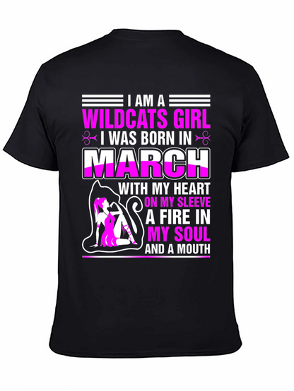 Camiseta Wildcats Girl nacida en marzo