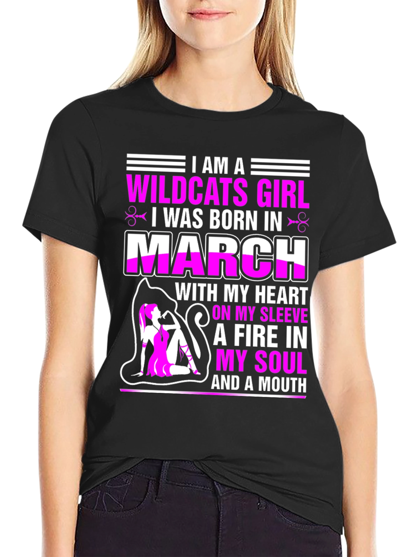 Camiseta Wildcats Girl nacida en marzo
