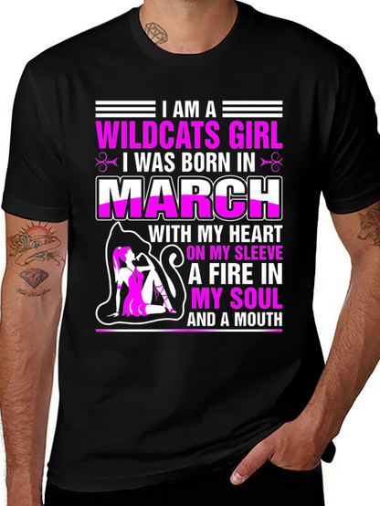 Camiseta Wildcats Girl nacida en marzo
