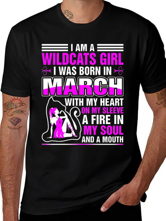 Camiseta Wildcats Girl nacida en marzo