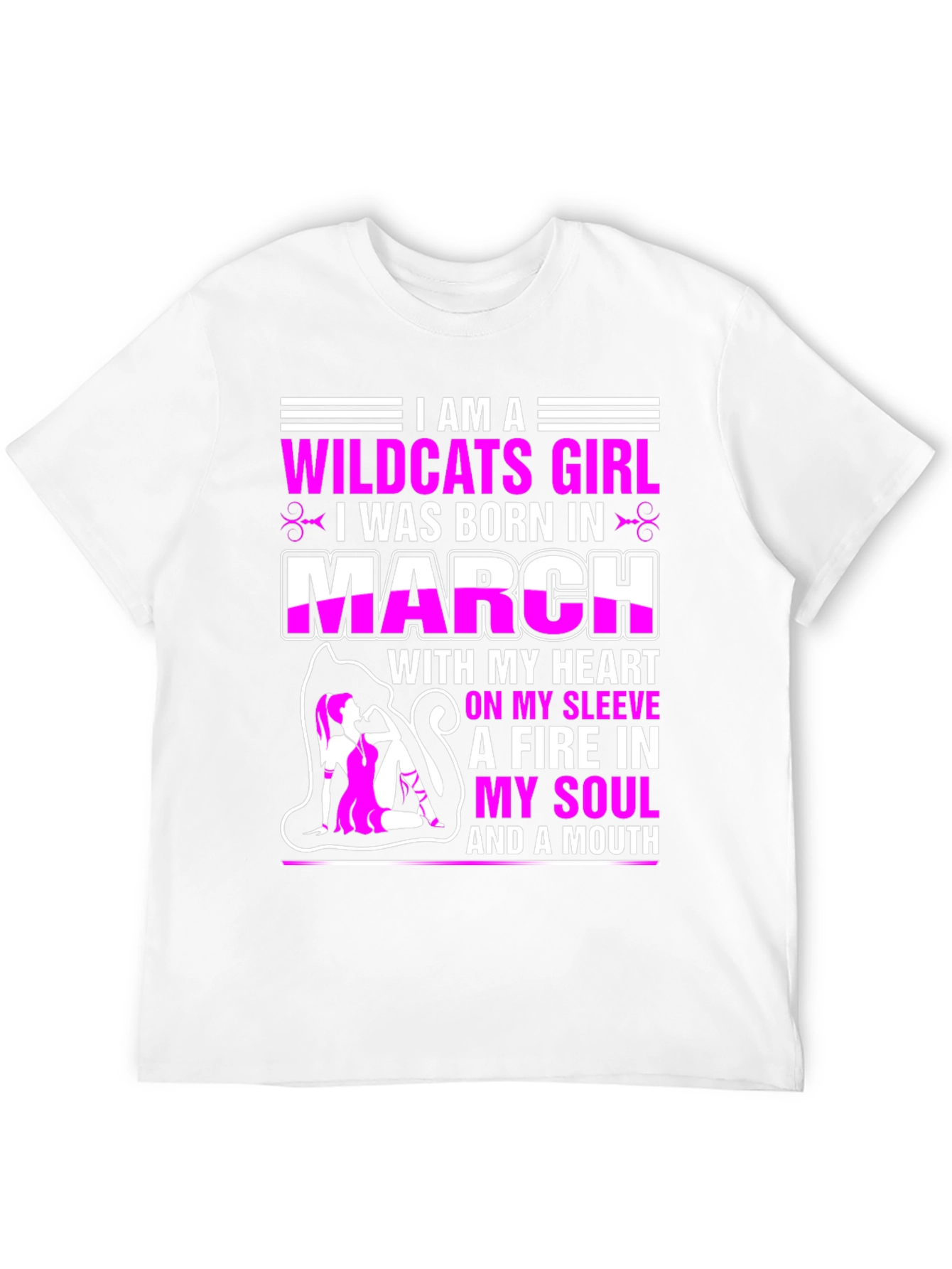 Camiseta Wildcats Girl nacida en marzo
