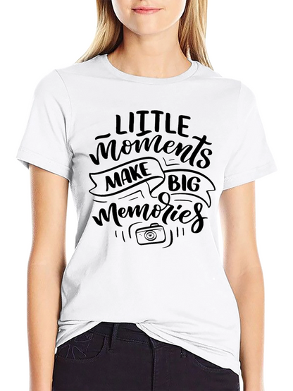 Camiseta Negra: Pequeños Momentos Grandes Recuerdos