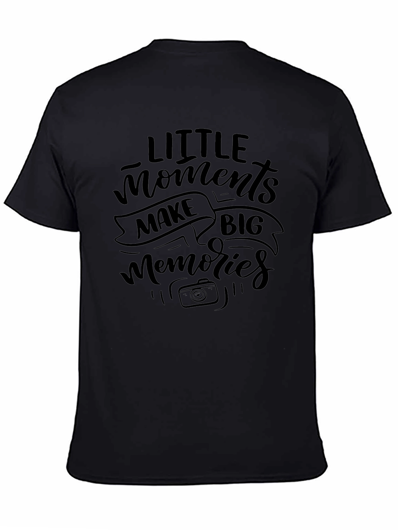 Camiseta Negra: Pequeños Momentos Grandes Recuerdos
