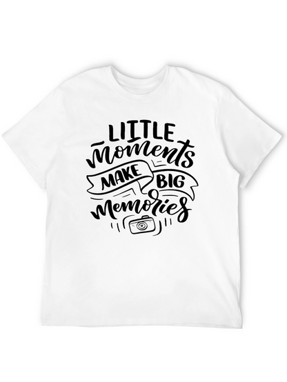 Camiseta Negra: Pequeños Momentos Grandes Recuerdos