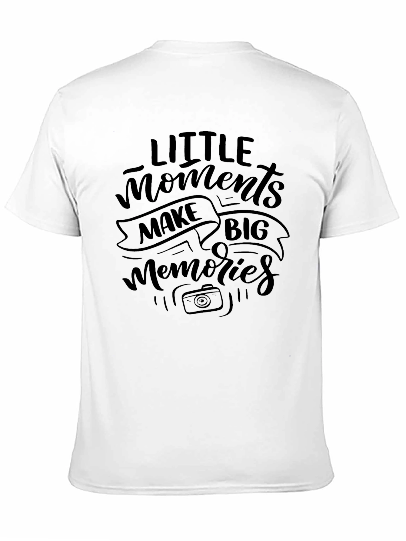 Camiseta Negra: Pequeños Momentos Grandes Recuerdos