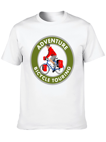 Camiseta Negra Adventure Bicycle Touring