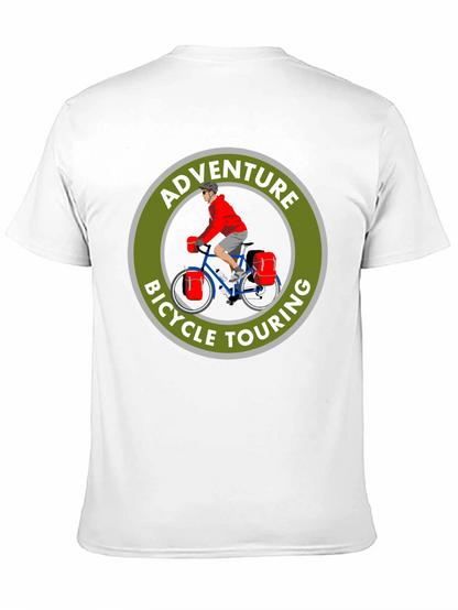 Camiseta Negra Adventure Bicycle Touring