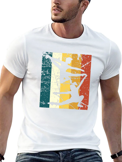 Camiseta Negra Retro de Gimnasia Acrobática