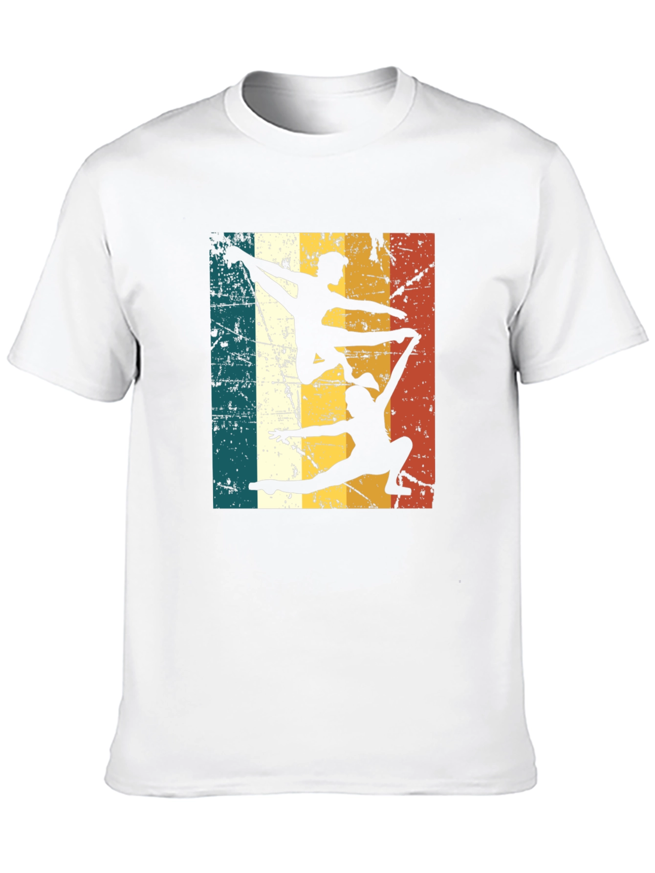 Camiseta Negra Retro de Gimnasia Acrobática