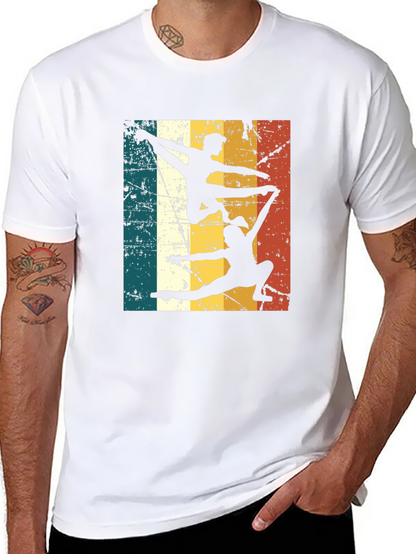 Camiseta Negra Retro de Gimnasia Acrobática