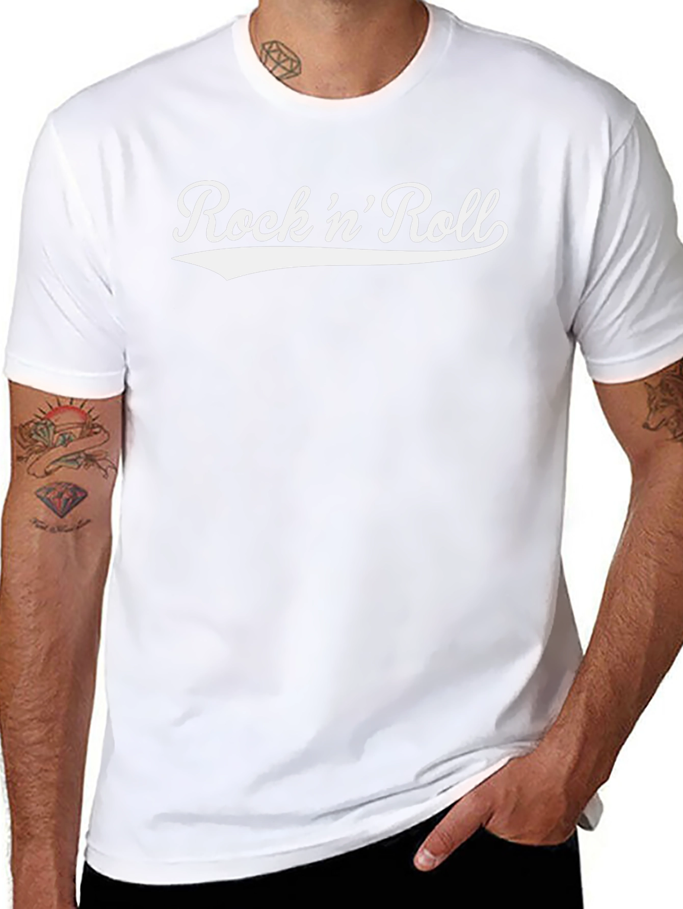 Camiseta Rock n Roll Clásica para Hombre
