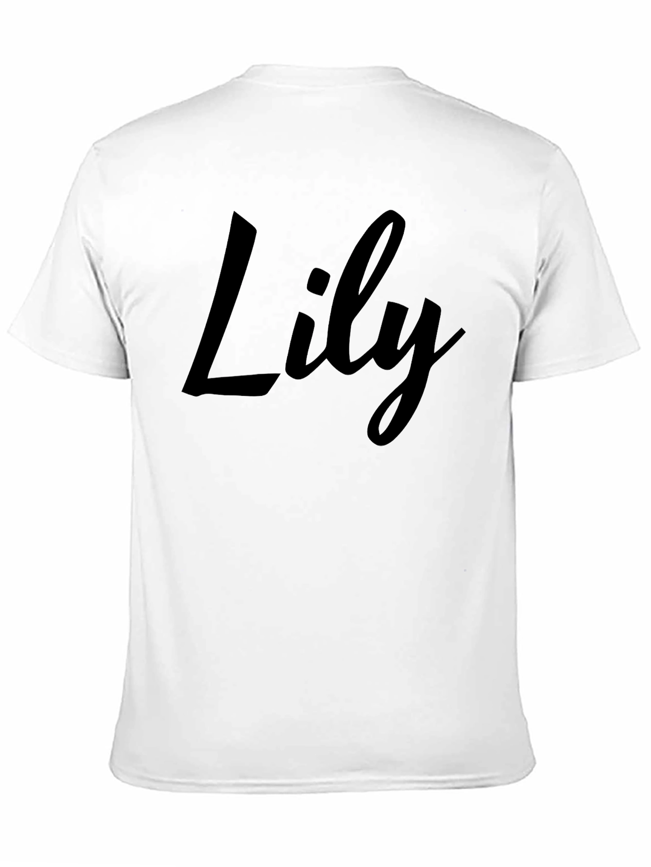 Camiseta Negra Personalizada Lily