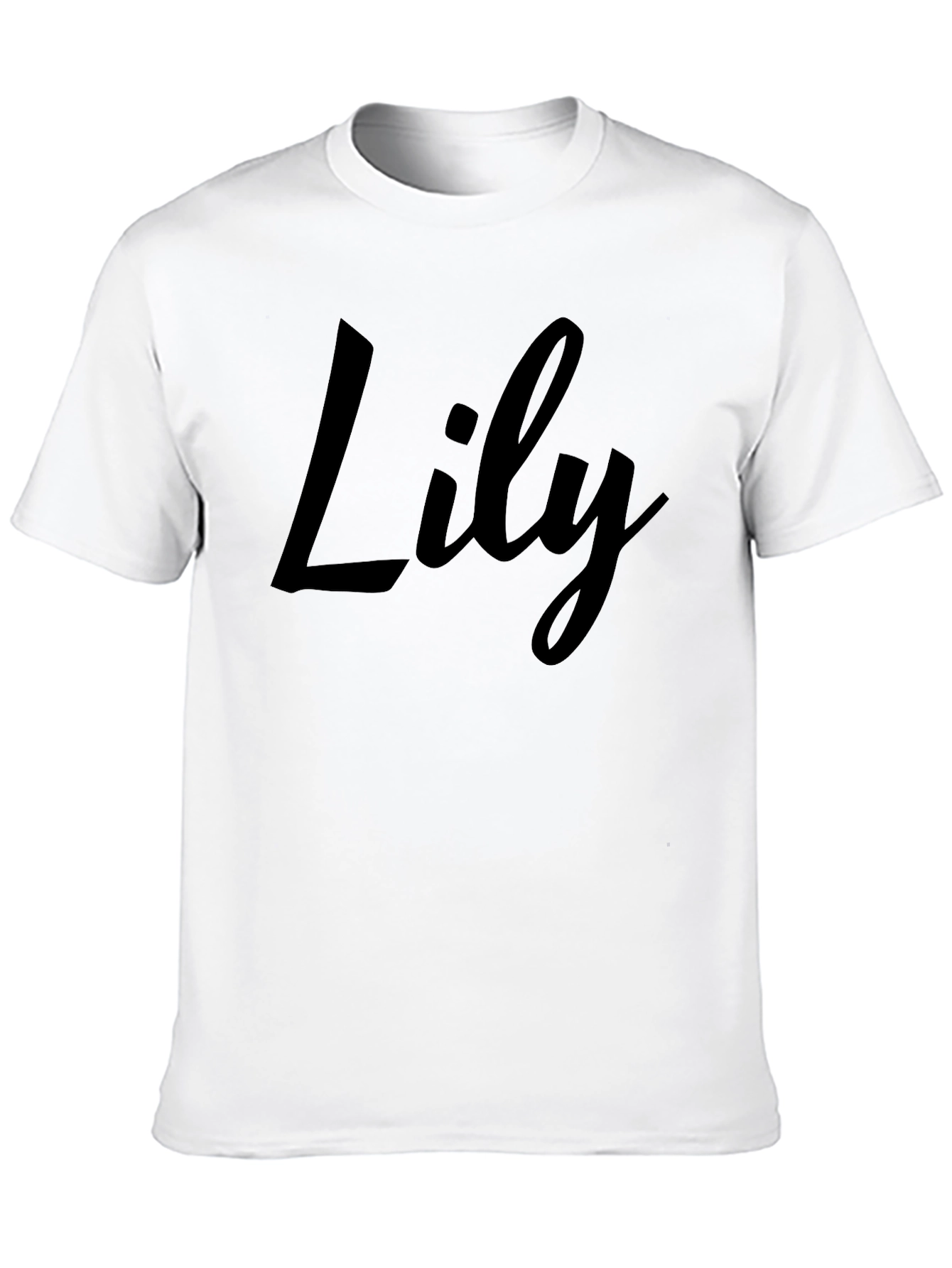 Camiseta Negra Personalizada Lily