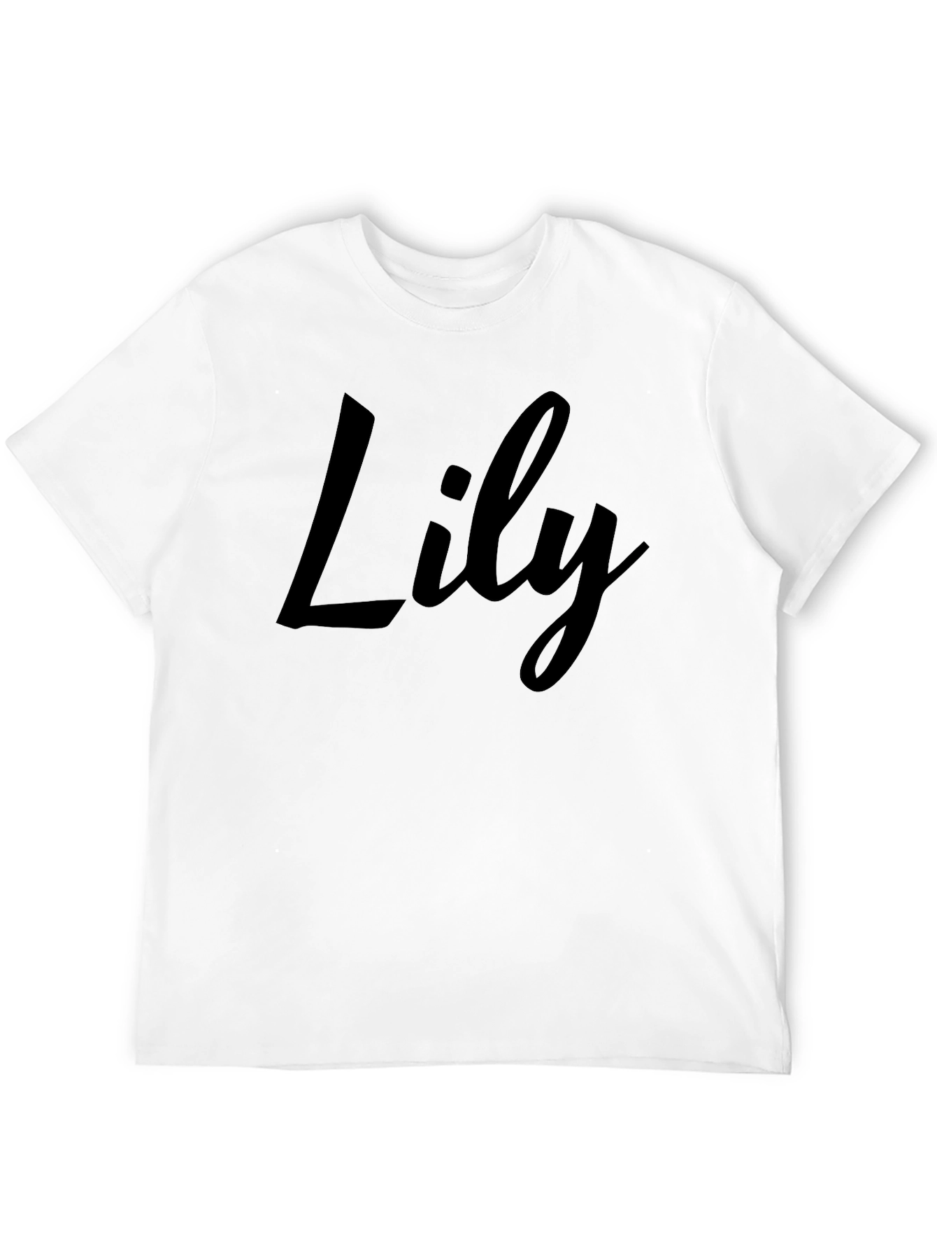 Camiseta Negra Personalizada Lily