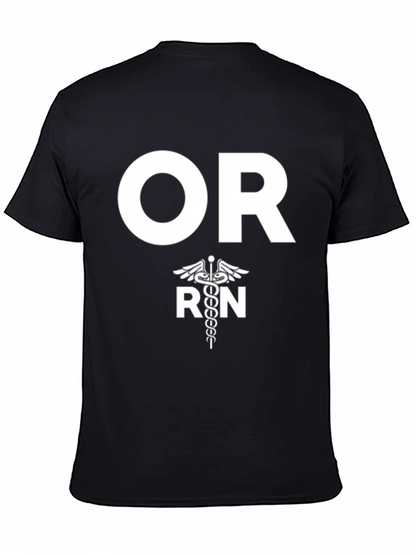 Camiseta Negra OR RN - Enfermera Quirúrgica