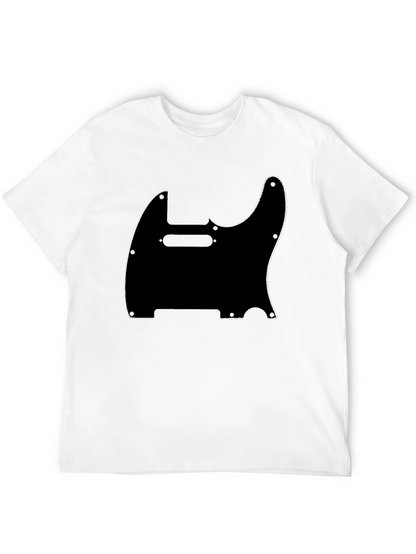 Camiseta Negra con Diseño de Guitarra Telecaster