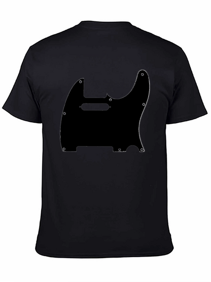 Camiseta Negra con Diseño de Guitarra Telecaster