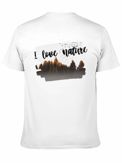 Camiseta Negra Hombre - Amo la Naturaleza