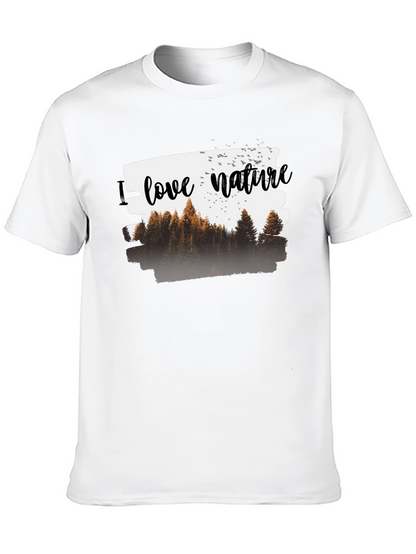 Camiseta Negra Hombre - Amo la Naturaleza