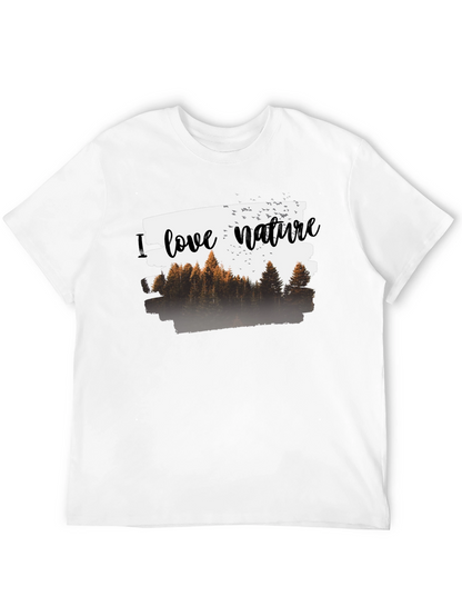 Camiseta Negra Hombre - Amo la Naturaleza
