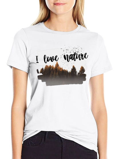 Camiseta Negra Hombre - Amo la Naturaleza