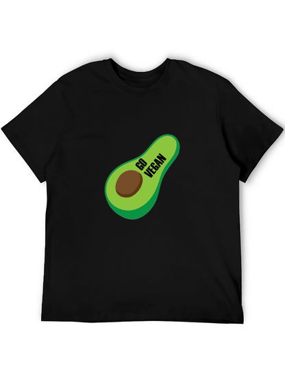 Camiseta Negra Vegana con Aguacate
