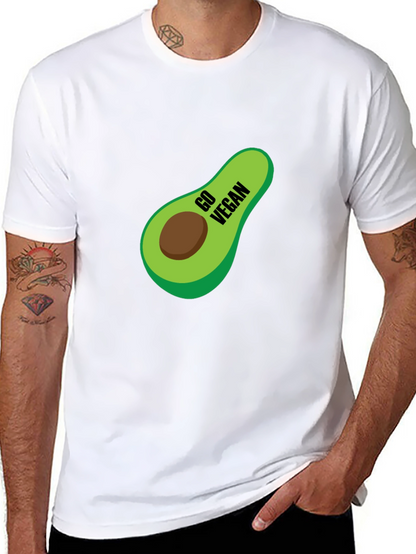 Camiseta Negra Vegana con Aguacate