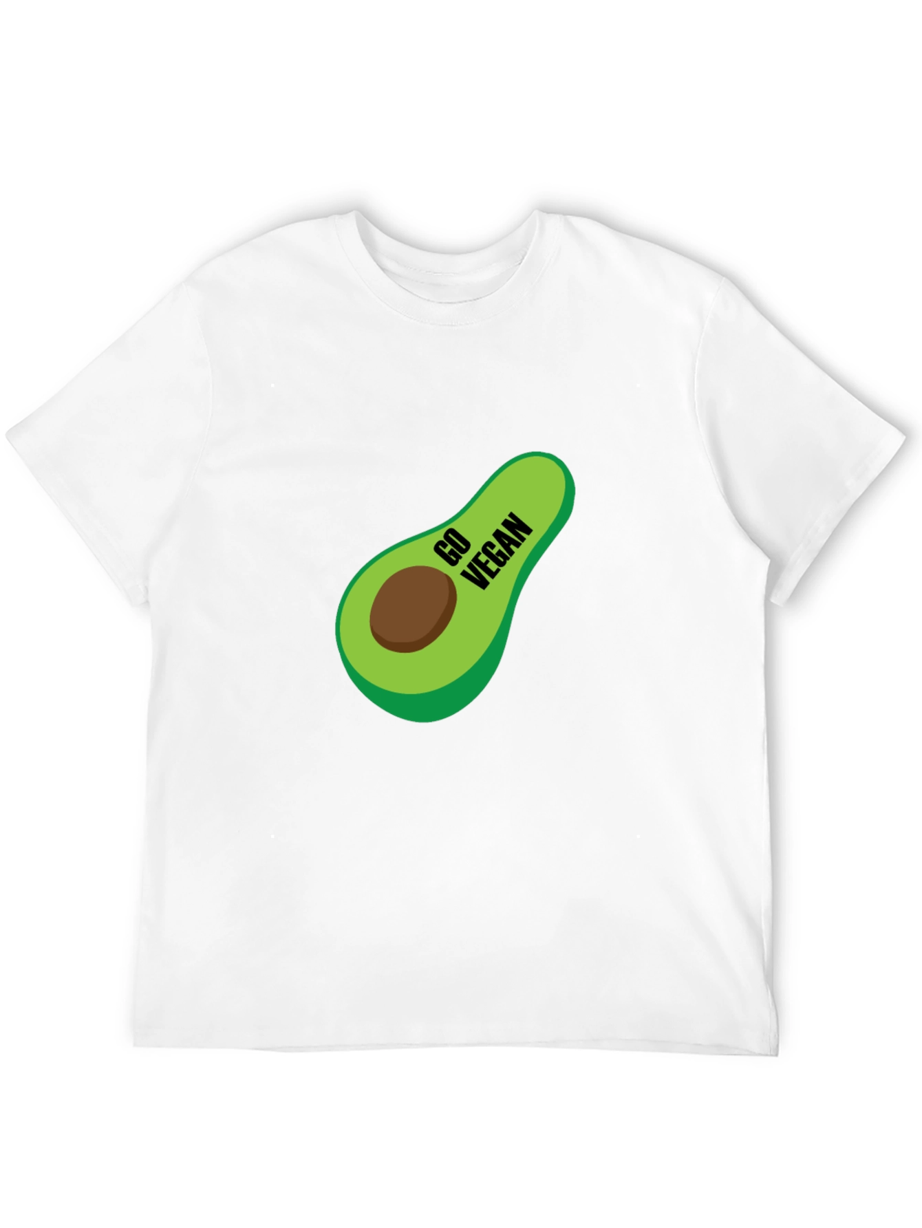 Camiseta Negra Vegana con Aguacate