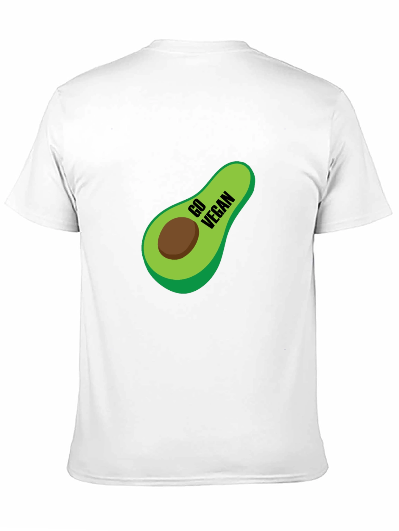 Camiseta Negra Vegana con Aguacate