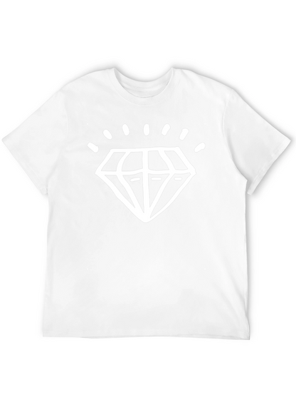 Camiseta Negra con Diseño de Diamante Brillante
