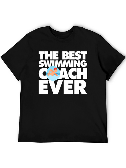 Camiseta Negra: El Mejor Entrenador de Natación