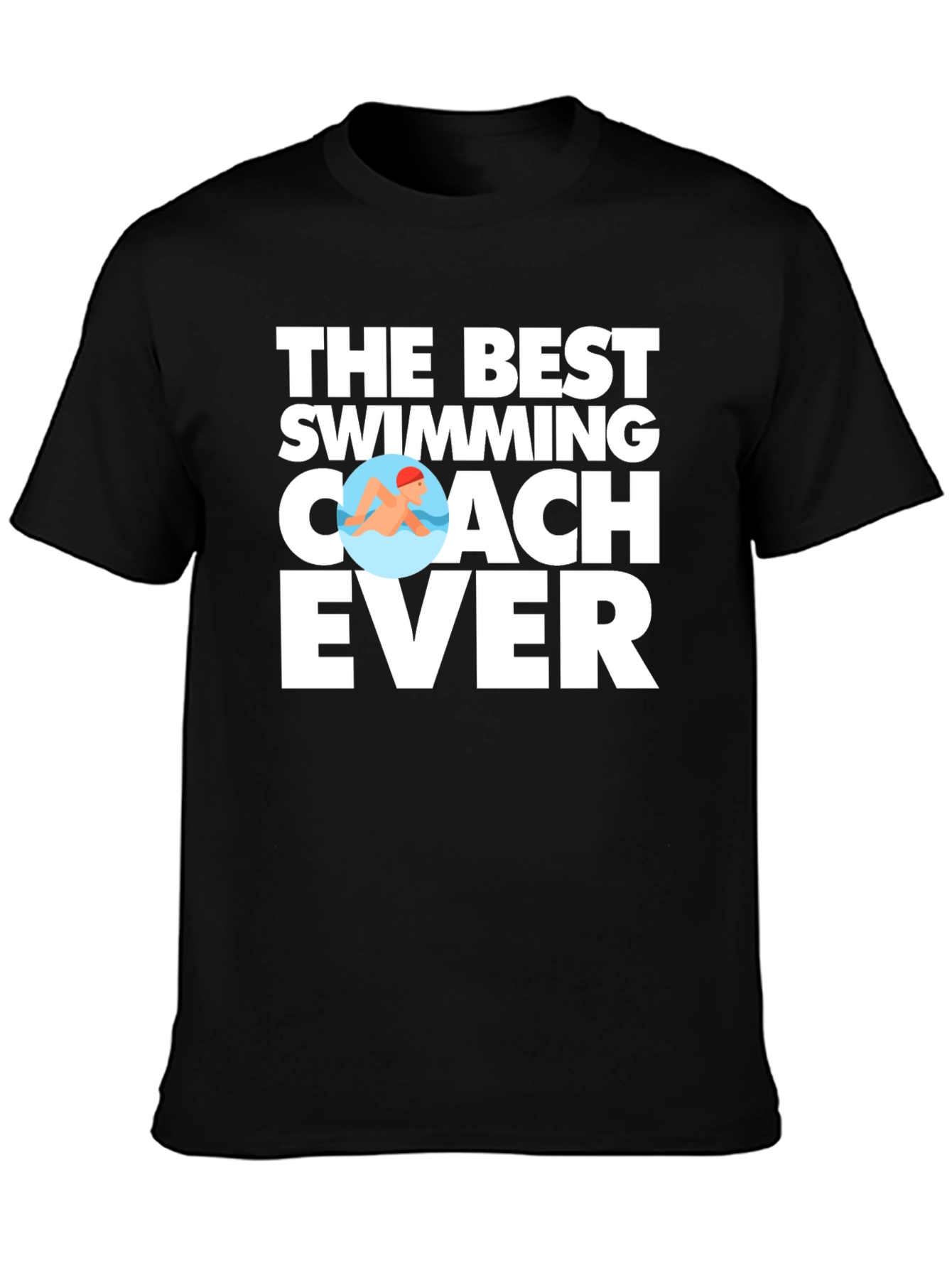 Camiseta Negra: El Mejor Entrenador de Natación