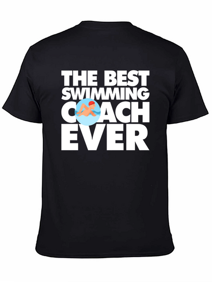 Camiseta Negra: El Mejor Entrenador de Natación