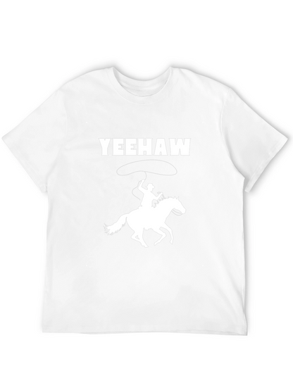 Camiseta Negra Yeehaw Cowboy