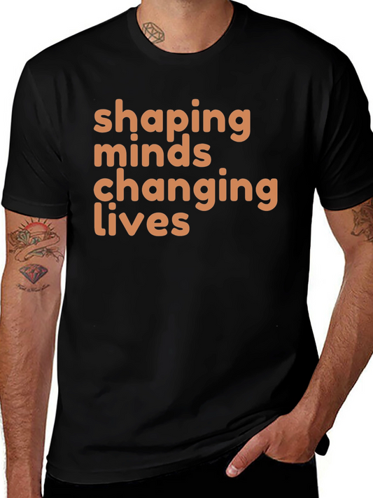 Camiseta Negra Shaping Minds Changing Lives