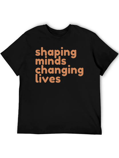 Camiseta Negra Shaping Minds Changing Lives