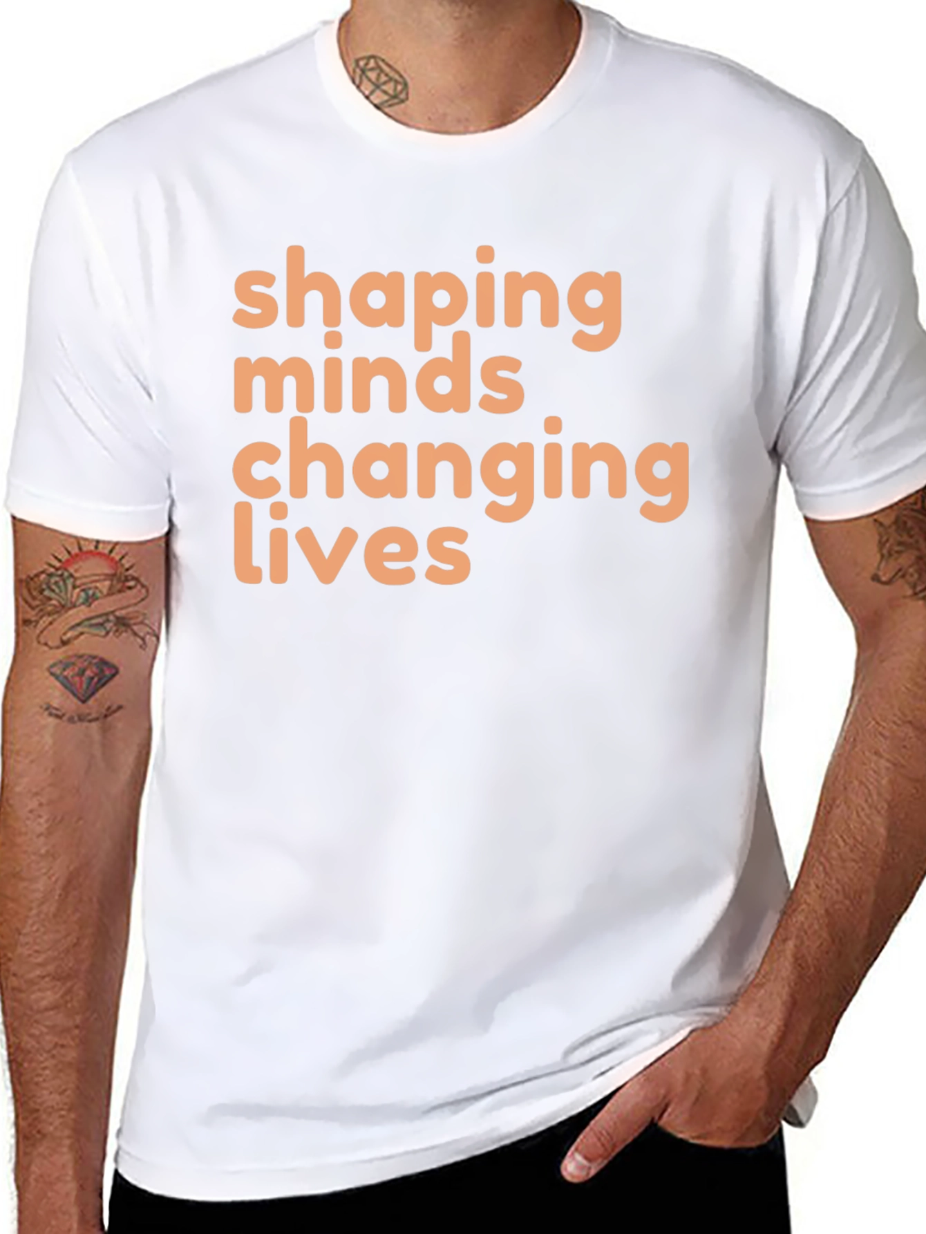 Camiseta Negra Shaping Minds Changing Lives