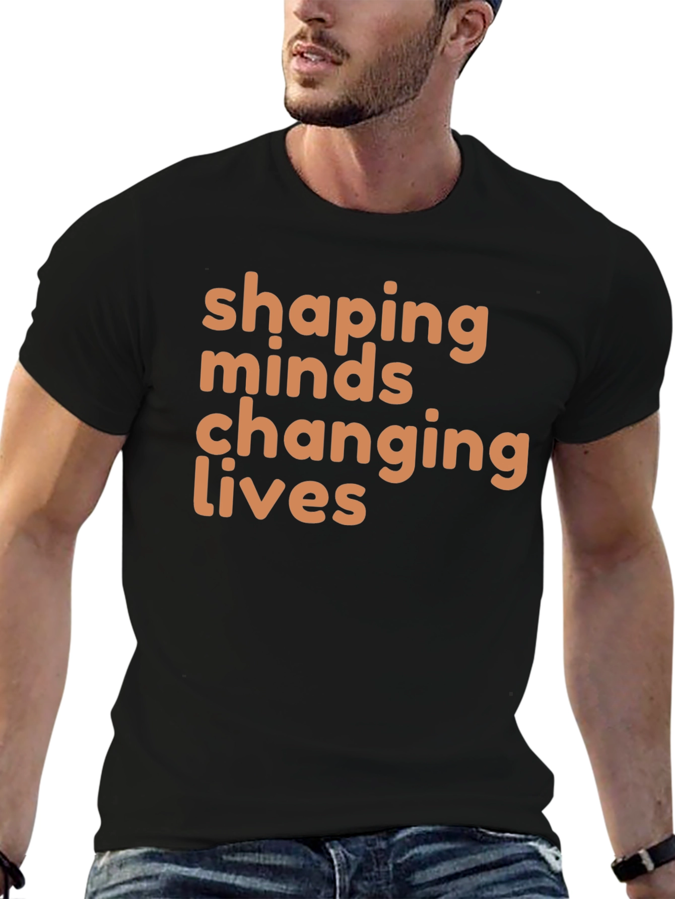 Camiseta Negra Shaping Minds Changing Lives
