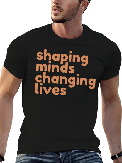 Camiseta Negra Shaping Minds Changing Lives