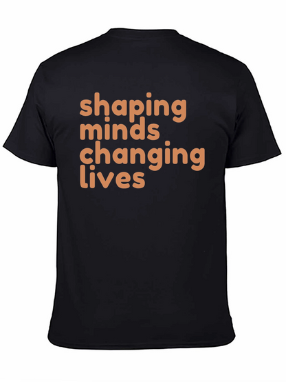 Camiseta Negra Shaping Minds Changing Lives