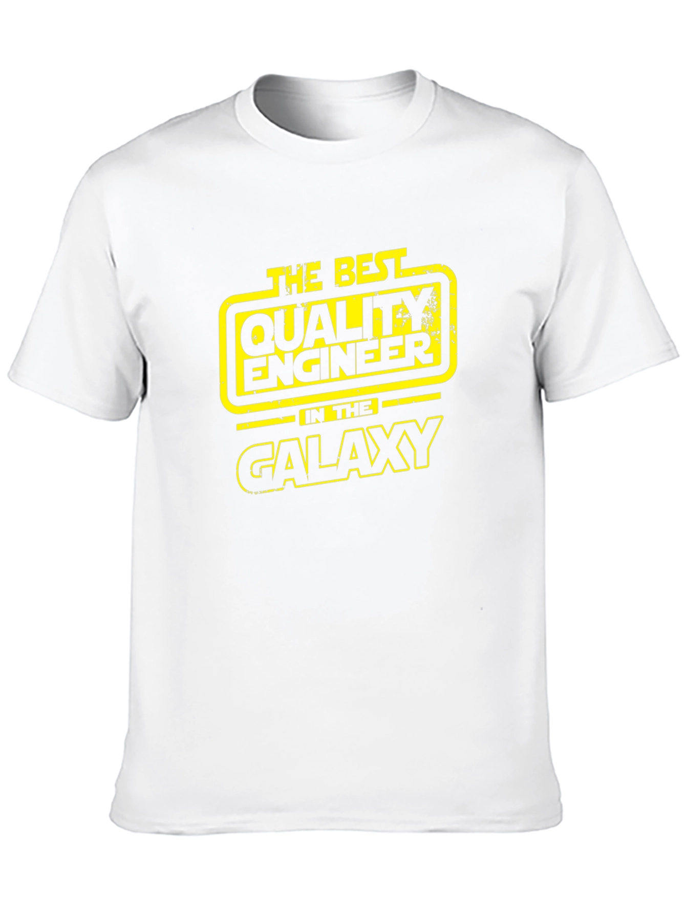 Camiseta Negra The Best Quality Engineer in the Galaxy