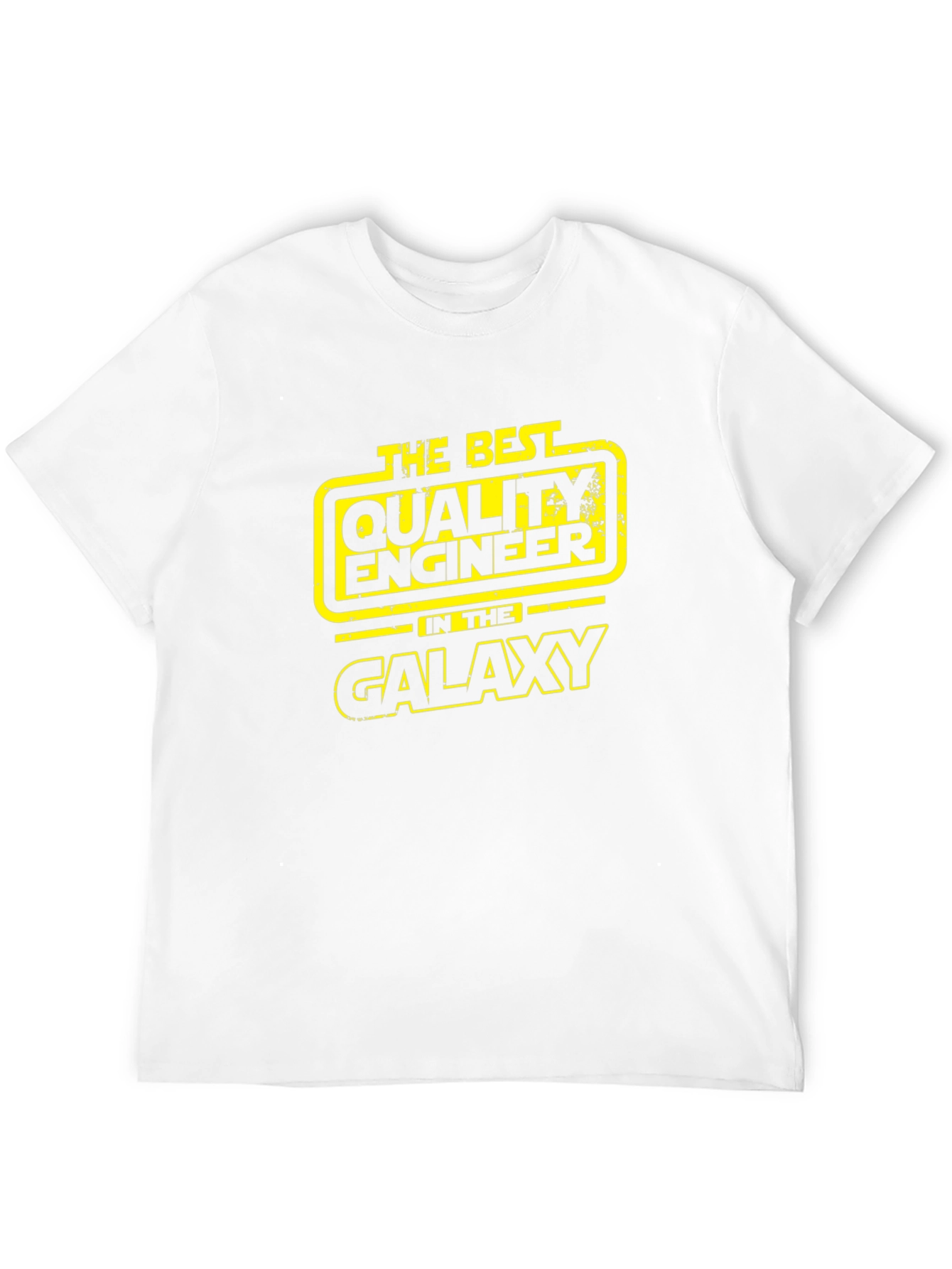 Camiseta Negra The Best Quality Engineer in the Galaxy