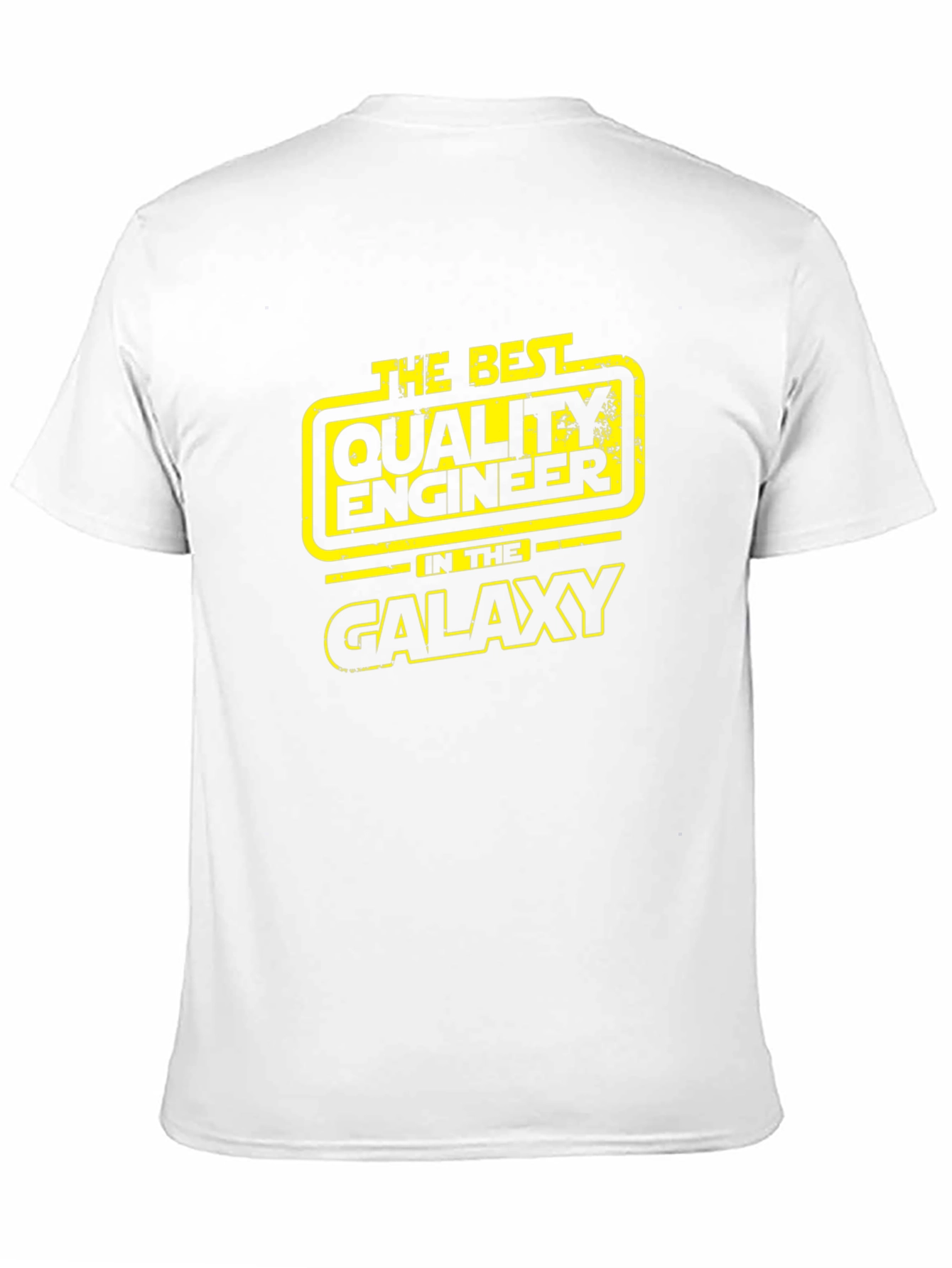 Camiseta Negra The Best Quality Engineer in the Galaxy