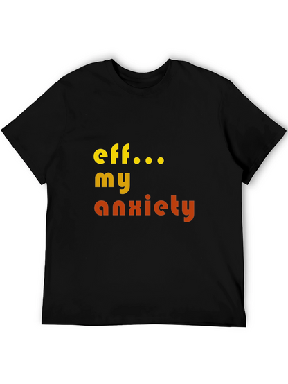 Camiseta Eff... My Anxiety Negra Unisex