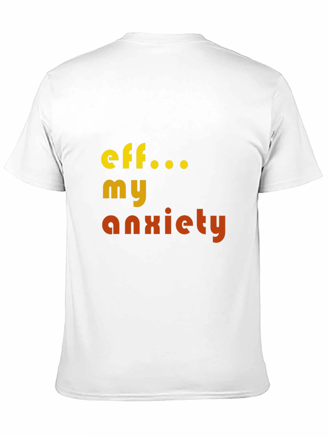 Camiseta Eff... My Anxiety Negra Unisex