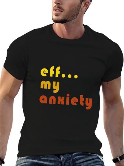 Camiseta Eff... My Anxiety Negra Unisex