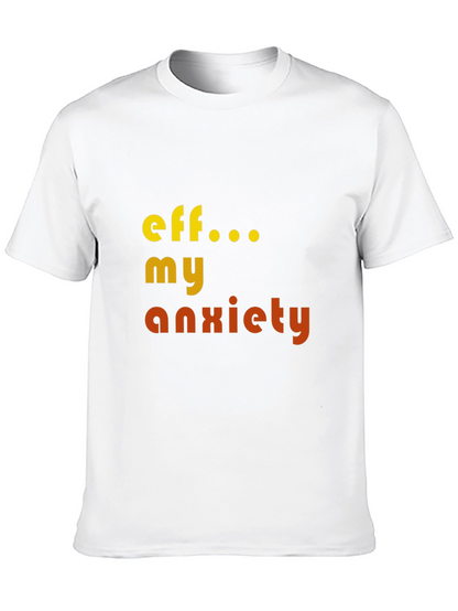 Camiseta Eff... My Anxiety Negra Unisex