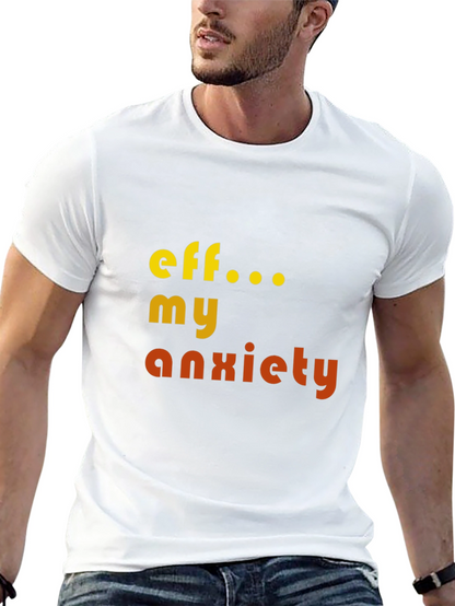 Camiseta Eff... My Anxiety Negra Unisex