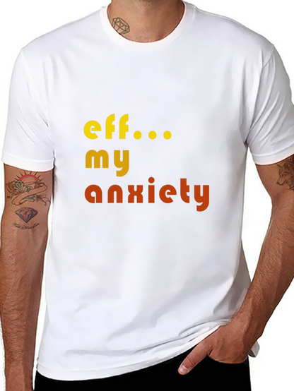 Camiseta Eff... My Anxiety Negra Unisex